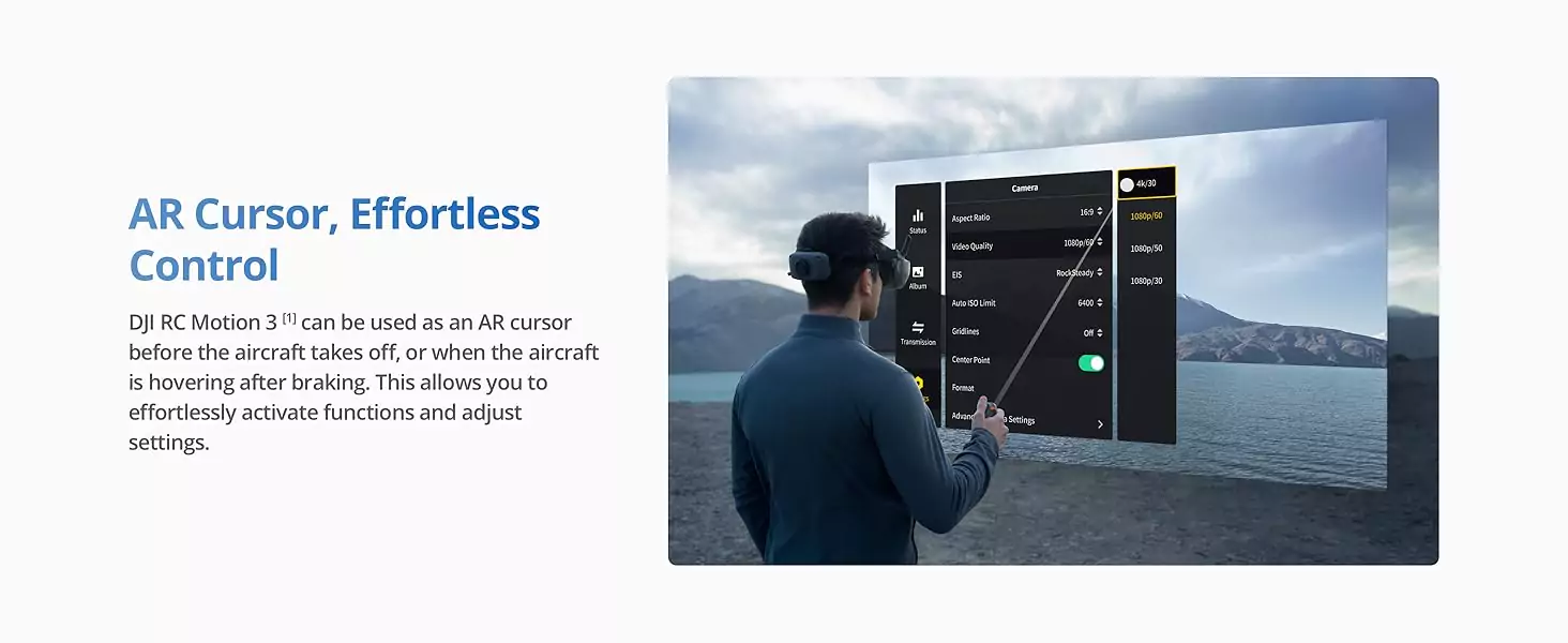 DJI Goggles N3 Vision effortless controle