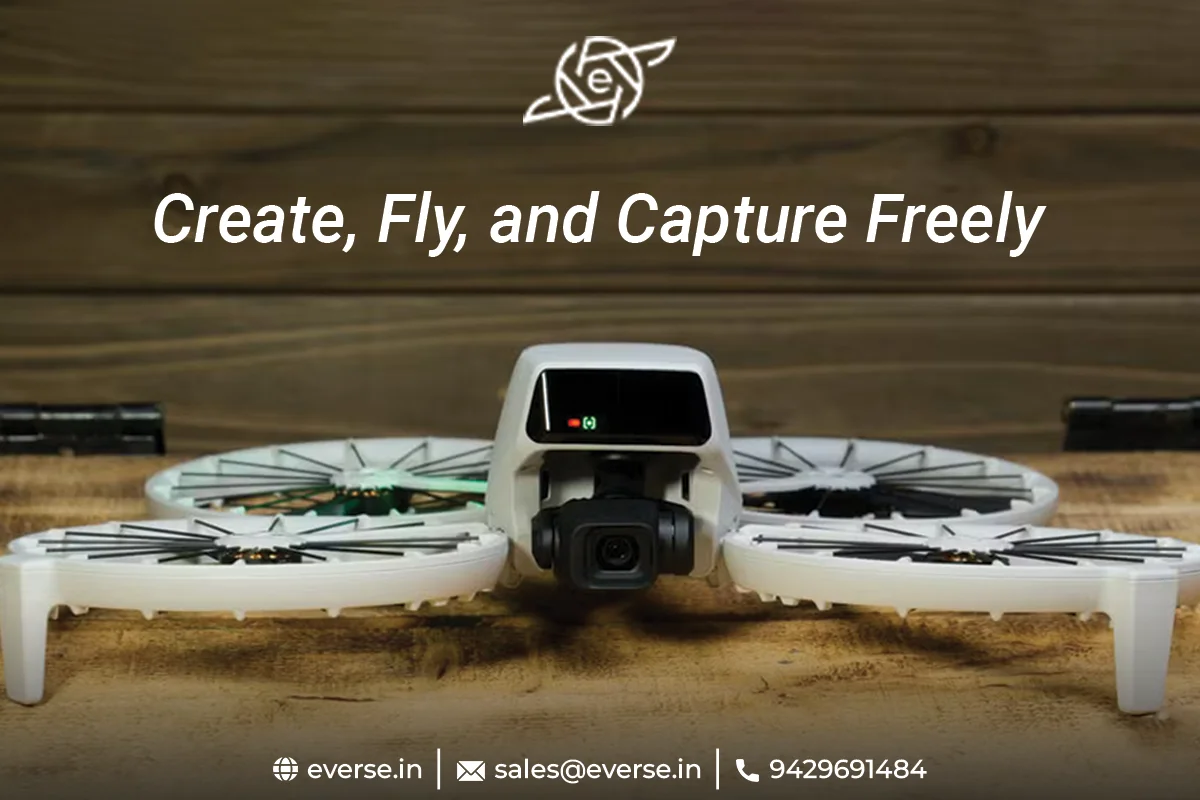 Close-up of DJI Flip 4K camera lens and 1/1.3-inch CMOS sensor